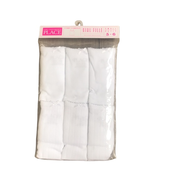 Children's Place White Camisoles 6 pack - Picture 1 of 2